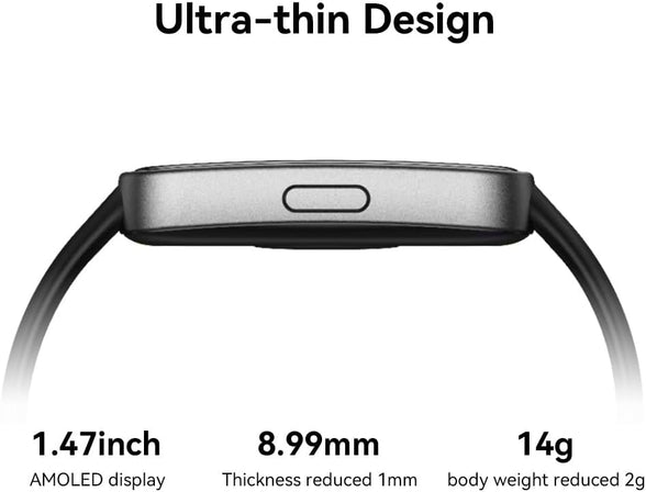 HUAWEI Band 8 Fitness Watch - Ultra Thin Smart Band design with Up to 2 Weeks Battery Life - Activity Trackers Compatible with Android & iOS with Full Health Management & Sleep Tracking - Bla