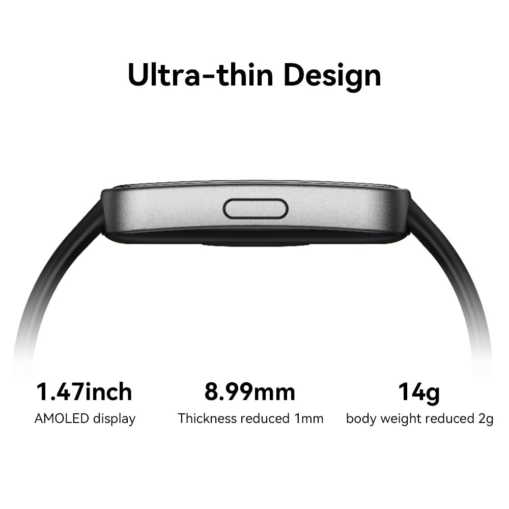 HUAWEI Band 8 Fitness Watch - Ultra Thin Smart Band design with Up to 2 Weeks Battery Life - Activity Trackers Compatible with Android & iOS with Full Health Management & Sleep Tracking - Bla