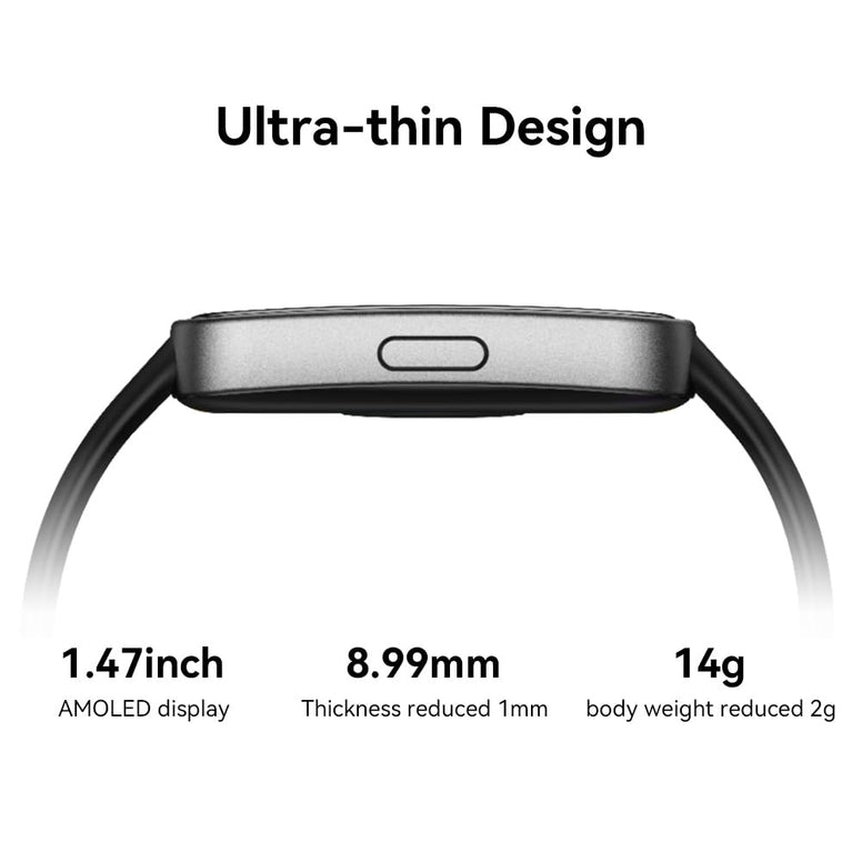HUAWEI Band 8 Fitness Watch - Ultra Thin Smart Band design with Up to 2 Weeks Battery Life - Activity Trackers Compatible with Android & iOS with Full Health Management & Sleep Tracking - Bla