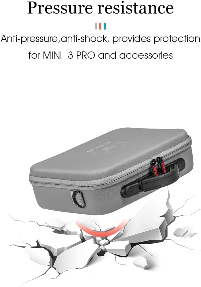 Zertylre Carrying Case Compatible with DJI Mini 3 Pro Storage Bag Hard Shell Travel Case Compatible with DJI Mini 3 Pro Drone and Accessories