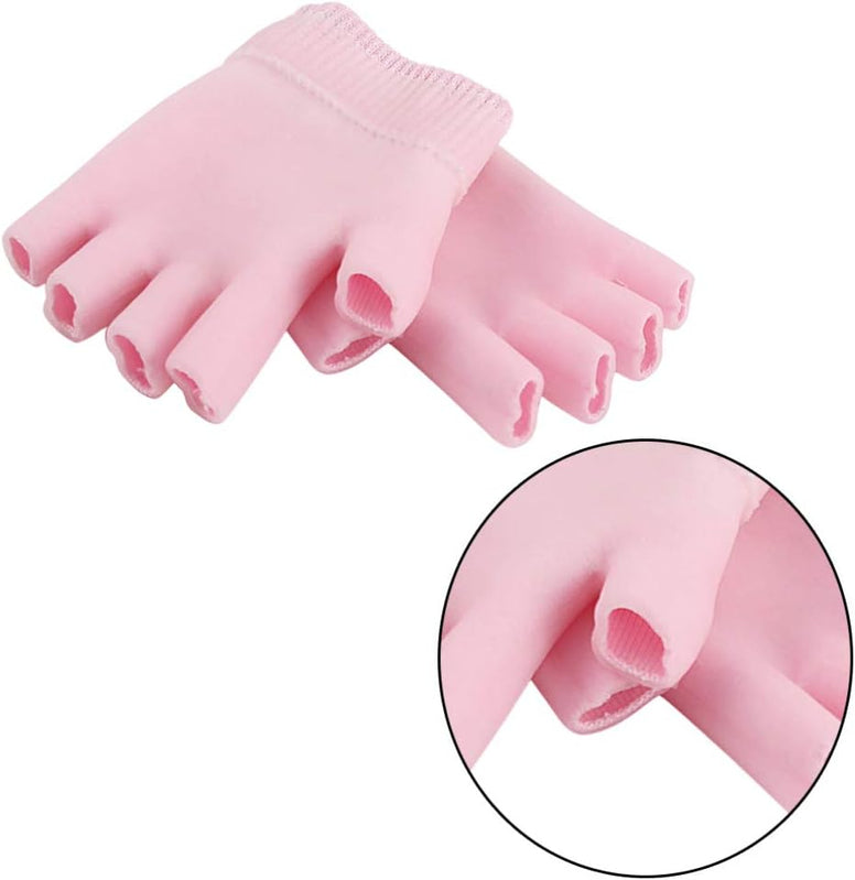 ROSENICE Gel Overnight Hand Moisturizing Gloves for Dry Hand Treatment Moisture Gloves Overnight Cotton Skin Spa Gloves with Moisturizer Gel