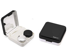 Aseem Eyekan Travel Contact Lens Case Box with Mirror (Black)