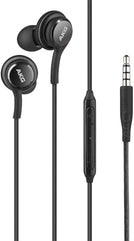 Samsung AKG Earbuds Original 3.5mm in-Ear Earbud Headphones with Remote & Mic for Galaxy A71, A31, Galaxy S10, S10e, Note 10, Note 10+, S10 Plus, S9 - Includes Pouch and LED Keychain - Black