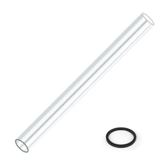 Pamapic Glass Tube Replacement for 4-Sided Pyramid Heater，49.5 inch Tall