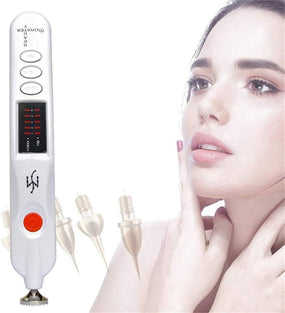 Mole Removal Pen/Fibroblast Plasma Pen Portable Plug Charging Beauty Tools with 5 Adjustable Modes for Face Eyelid Lift Freckles Acne Skin Tag Dark Spot Remover