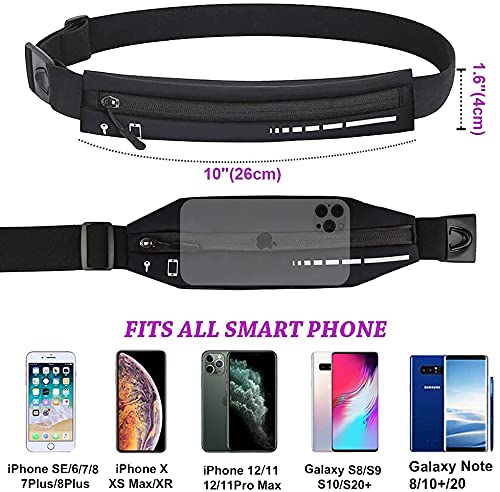 Wawasia Ultra Thin Running Belt For Women And Men, Jogging Training Runner's Small Bag Equipment Accessories, Running Jogging Bicycle Waist Bag, Mobile Phone Bracket Travel Gifts For iPhone Samsung