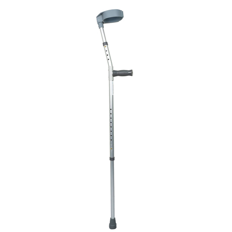 Rehamo Walking Forearm Crutch For Elderly, Disabled & Old People - Size L - Height 5.11-6.6 Ft | Adjustable Aluminum Alloy Crutches for Ankle Surgery | Medical Crutches for Broken Ankle & Leg | 1 Pc
