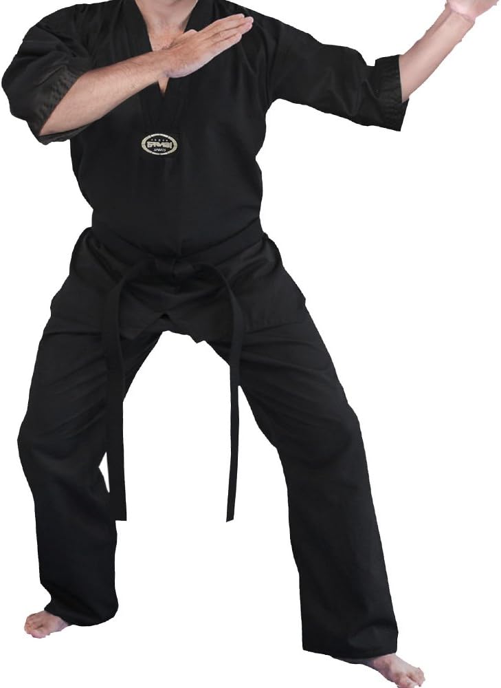 Farabi Taekwondo Uniform Mix Martial Arts Uniform Set Black (180cm)