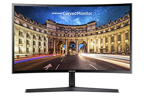 SAMSUNG 27-Inch CF39 Series FHD 1080p Curved Computer Monitor, Ultra Slim Design, AMD FreeSync, 4ms response, HDMI, DisplayPort, VESA Compatible, Wide Viewing Angle (LC27F398FWNXZA), Black