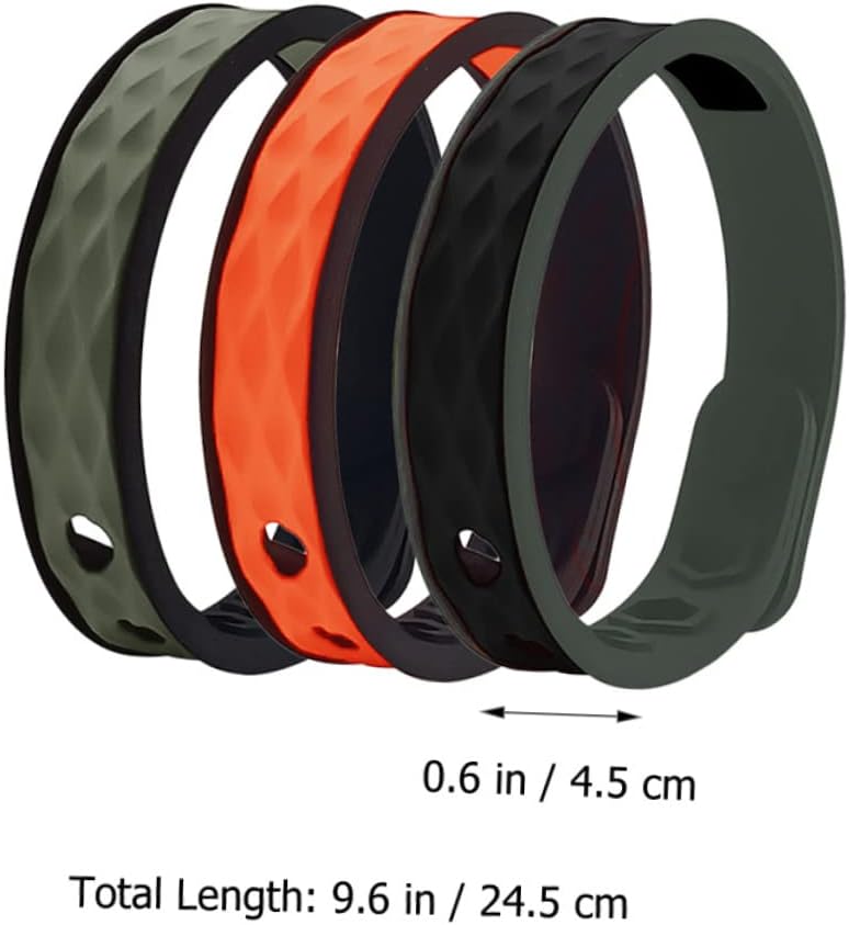 INOOMP 3pcs Anti-static Bracelet Accessories for Men Workout Accessories for Men Colored Wristbands Men Wristband Running Sports Accessory Bracelet for Sports Fashionable Unisex Bracelet