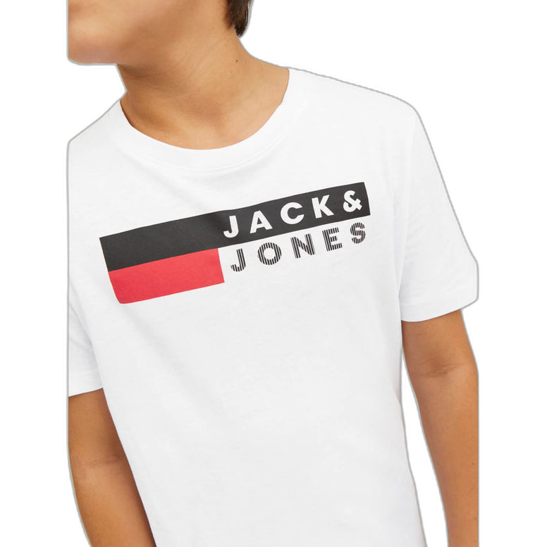 Jack & Jones Boy's Logo Short-Sleeves Play4 JUNIOR T-Shirt 8Y