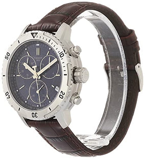Tissot Mens PRS 200 Swiss Quartz Watch, Brown, Leather,19 (T0674171604100), Brown, Quartz Watch