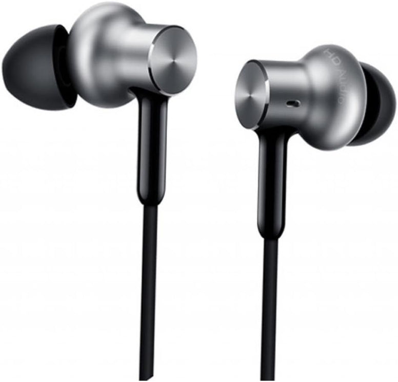 Xiaomi Mi Qtej02Jy Original Circle Iron Hybrid Earphone Headphone Headset Earbud In-Ear Remote & Mic-Silver Pro Hd Version, Zbw4369Ty