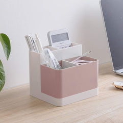 KASTWAVE Desktop Storage Organizer Pencil Card Holder Box Container for Desk, Office Supplies, Vanity Table