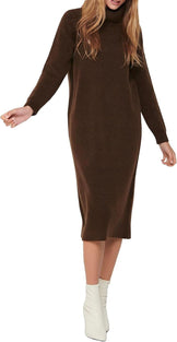 فستان نسائي فقط ONLBRANDIE L/S ROLL NECK DRESS KNT NOOS