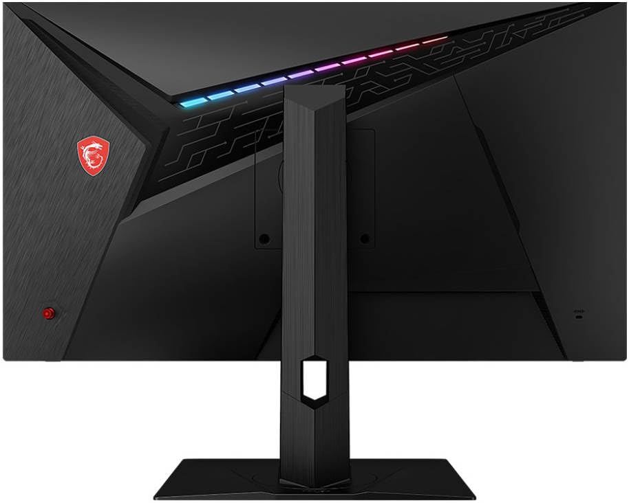 MSI Optix MAG281URF 4K IPS Gaming Monitor - 27.9 Inch, 16:9 UHD (3840 x 2160), Rapid-IPS, 1ms, 144Hz, HDR, G-Sync Compatible, DisplayPort, HDMI, Anti-Flicker - Black