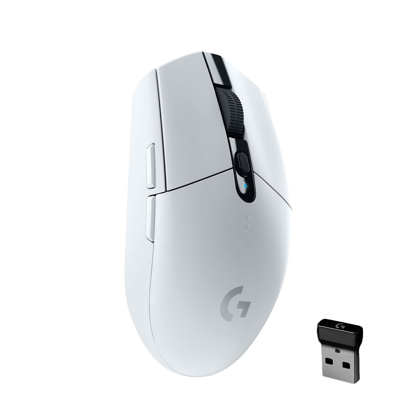 Logitech G305 Lightspeed Wireless Gaming Mouse, HERO Sensor, 12,000 DPI, Lightweight, 6 Programmable Buttons, 250h Battery Life, On-Board Memory, Compatible with PC / Mac - White