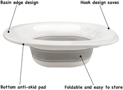 DELFINO Sitz Bath Over The Toilet Perineal Soaking Bath, for Hemorrhoidal Relief, Ideal for Post Episiotomy Patients,for Pregnant Women, for The Elderly