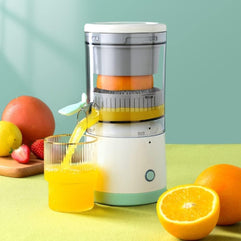 V2COM Multifunctional Electric Juicer, Portable Home Juicer, Juice Residue Separation Juicer Juicer, with Silicone Seal Ring, Even Size Holes