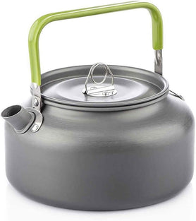 lilistore 1.2L Portable Water Kettle Water Pot Teapot Coffee Pot Indoor Aluminum Alloy Tea Kettle Outdoor Camping Hiking Picnic Pot