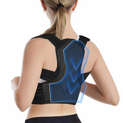 Posture Corrector for Women and Men, Adjustable Upper Back Brace, Breathable Back Support Straightener and Providing Pain Relief From Neck, Back & Shoulder-XL
