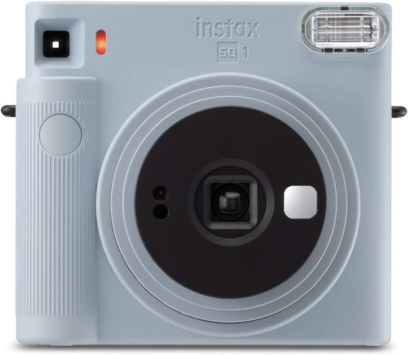 كاميرا Fujifilm Instax SQ1 الفورية f = 65.75 ، حجم الصورة 62x62 مع تكبير بصري x1 ، أزرق جليدي