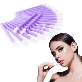 AMERTEER 50pcs disposable lip applicators Make Up Brush, lip wands lip wands disposable, Lipstick Wands Tool Kits, Lip Wands Disposable, lipstick applicator wands disposable makeup applicator