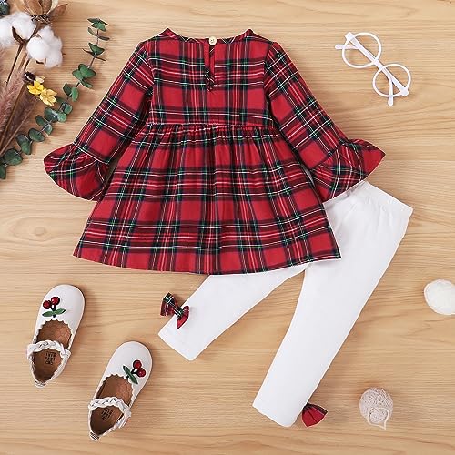 PATPAT Baby Girl Clothes Set Long Sleeve Infant Fall Outfits Toddler Tops and Pants Set(3-6 M)