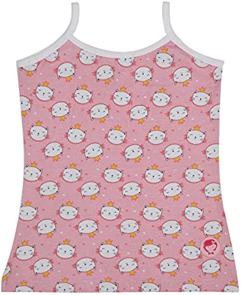 D'chica Girls Undershirt Cotton Camisoles Shelf Bra Layering Cami