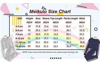 Meikulo Kids 2 Piece Outfits Girls Crop Tops Hoodies Long Sleeve Fashion Sweatshirts and Sweatpants   3-4years