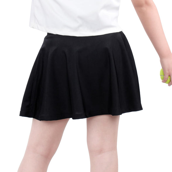 JESKIDS Pleated Skirts Girls' Tennis Skirts Golf Skort Athletic Dance Running School Sport Skirts with Shorts 4-5 Years