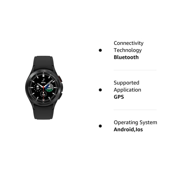 SAMSUNG Galaxy Watch 4 Classic 42mm Smartwatch GPS Bluetooth WiFi (International Version) (Black)