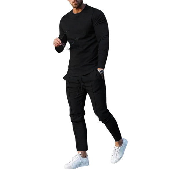 Men's Tracksuit Long Sleeve Pullover Jogging Track Suit Athletic Casual Sweatsuit (size_XL)