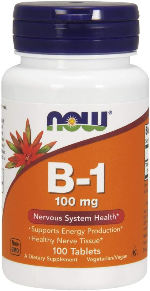 Now Foods Vitamin B-1, 100 Mg Tablets