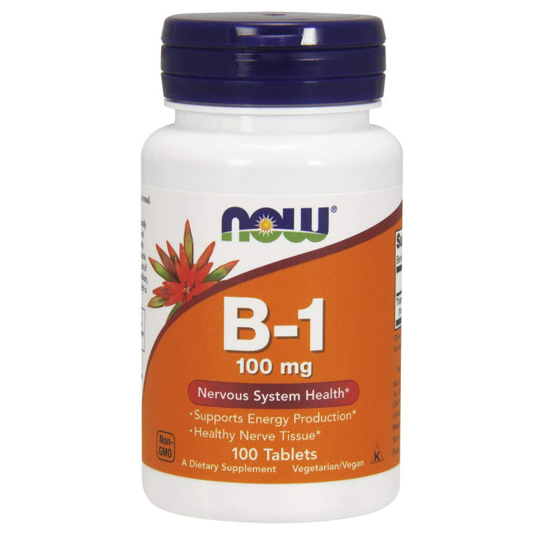 Now Foods Vitamin B-1, 100 Mg Tablets