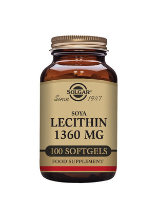 Solgar Lecithin 1360 Mg, 100 Softgels