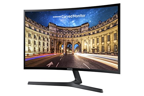 SAMSUNG 27-Inch CF39 Series FHD 1080p Curved Computer Monitor, Ultra Slim Design, AMD FreeSync, 4ms response, HDMI, DisplayPort, VESA Compatible, Wide Viewing Angle (LC27F398FWNXZA), Black