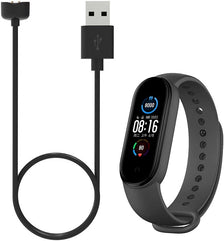 MARGOUN 2 Pack for Xiaomi mi band 6 Strap mi 5 Silicone Watch Band with Charger Cable Magnetic USB Fast Charger for mi 6/mi 5