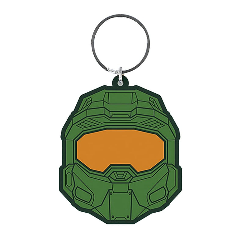 Halo Rubber Keyring, Zip Pull or Backpack Charm (Master Chief Design) - Official Merchandise, Modern