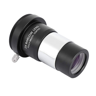 1.25inch Telescope Eyepiece - Astronomy Telescope Eyepiece Set 4/10/25mm + 2X Barlow Lens Kit for Astronomy - Plossl Telescope Lens with Adapter Telescope Accessory Set