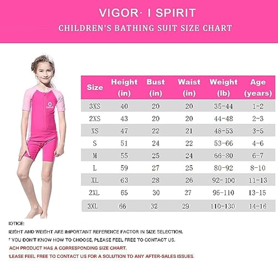 Karrack Girls and Boys One Piece Rash Guard Swimsuit Kid Water Sport Short Swimsuit UPF 50+ Sun Protection Bathing Suits