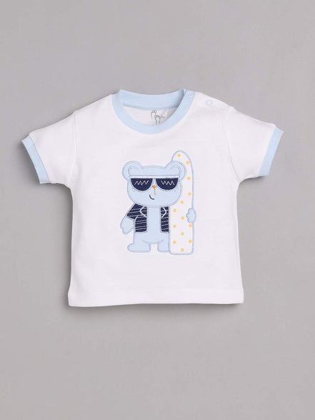 Baby Go 100% Pure Cotton T-shirt and Shirts Set for Baby Boys (18-24 Months)