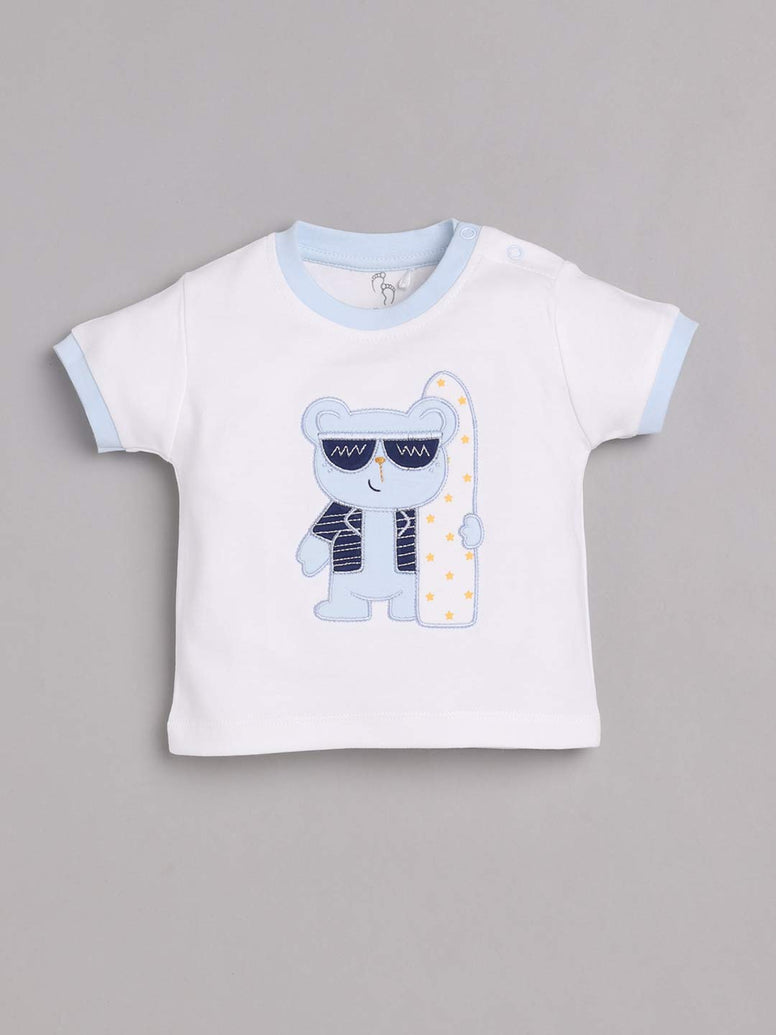 Baby Go 100% Pure Cotton T-shirt and Shirts Set for Baby Boys (18-24 Months)