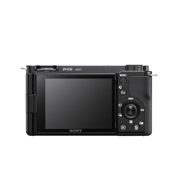 Sony Alpha ZV-E10L Interchangeable Lens Vlog Digital Camera, Large APS-C type 24.2-Megapixel Exmor CMOS Sensor With 16-50 mm Lens, 24.2MP, Black