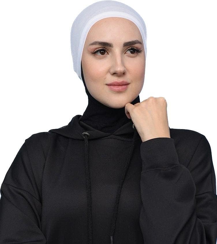 women stretchable cotton under hijab cap, bone under scarf for Muslim woman, hijab inner