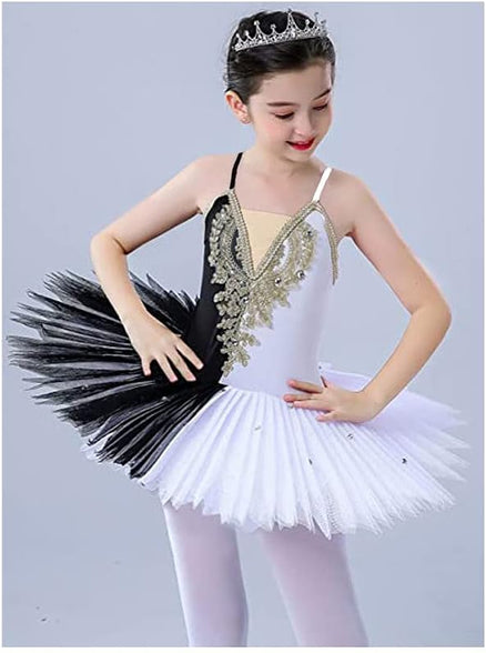 Kids' Girl's Camisole Leotard Ballet Tutu Dresses Performance Dancewear Skirts