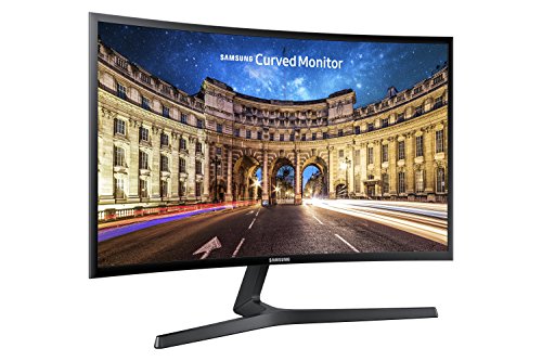 SAMSUNG 27-Inch CF39 Series FHD 1080p Curved Computer Monitor, Ultra Slim Design, AMD FreeSync, 4ms response, HDMI, DisplayPort, VESA Compatible, Wide Viewing Angle (LC27F398FWNXZA), Black