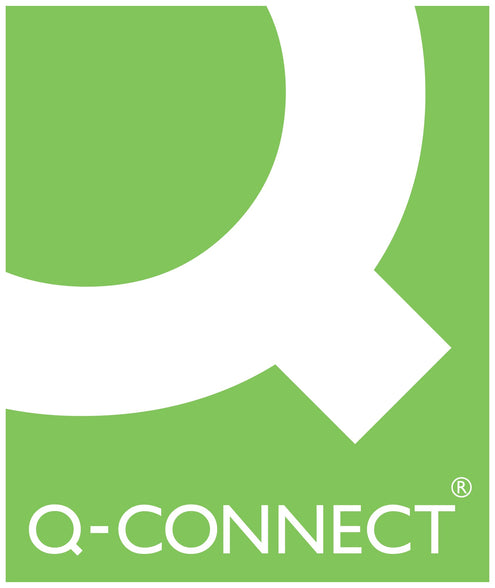 Q Connect Card Index Box, 5 x 3 Inches - Black