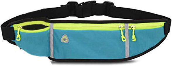 Waist Phone Bag, KASTWAVE Waterproof Running Belt, Lightweight Waist Pack with Adjustable Elastic Strap, Lightweight Running Belt Adjustable Running Waist Pack for Men/Woman/Kids (Sky Blue)
