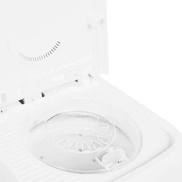 Super General 7 kg Twin-tub Semi-Automatic Washing Machine, White, efficient Top-Load Washer with Low noise gear box, Spin-Dry, SGW-77-N, 77 x 42 x 90 cm, 1 Year Warranty